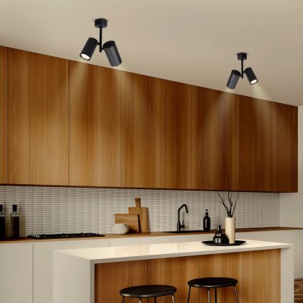 Brilagi - Foco SELE VERTICAL 2xGU10/30W/230V preto