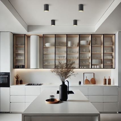 Brilagi - Foco TRINE 1xGU10/30W/230V preto/dourado