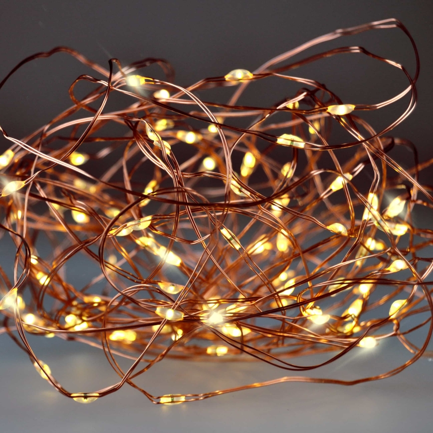 BRILAGI - Guirlanda de Natal LED 100xLED/3xAA 10m branca quente