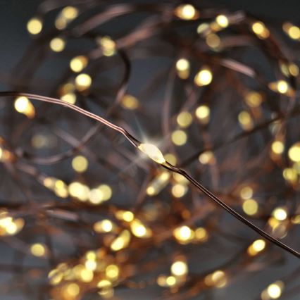 BRILAGI - Guirlanda de Natal LED 100xLED/3xAA 10m branca quente