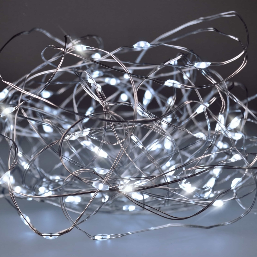 BRILAGI - Guirlanda de Natal LED 100xLED/3xAA 10m branco frio
