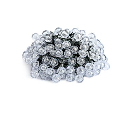 Brilagi - Cordão decorativo solar LED BUBBLE 100 LEDs/8 funções 10 m IP65 branco quente 600 mAh