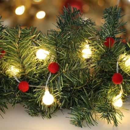 Brilagi - guirlanda LED 20xLED/2xAA 1,8m branco quente