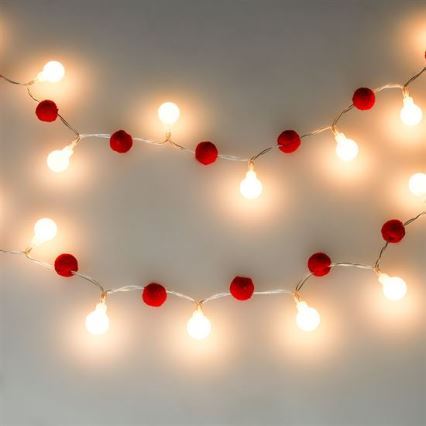 Brilagi - guirlanda LED 20xLED/2xAA 1,8m branco quente