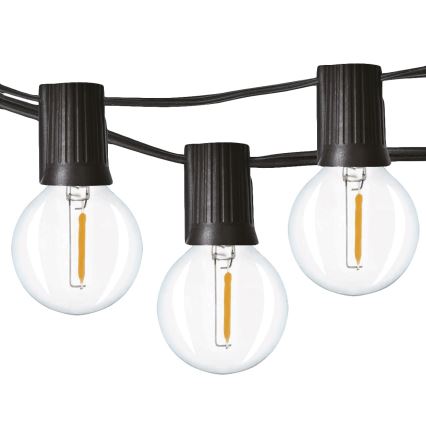 Brilagi - Guirlanda LED decorativa para exterior GIRLANDA 25xE12/0,8W/230V 20m IP44 branco frio