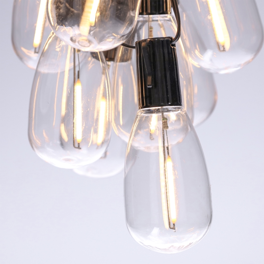 Brilagi - Guirlanda LED para exterior 10xLED/3xAA 3,2m IP44 branco quente