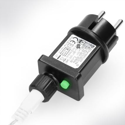 Brilagi - Guirlanda LED para exterior, 400 LEDs, 8 modos, 23 m, IP44, branco quente