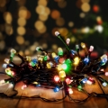 BRILAGI - Guirlanda luminosa LED de Natal para exterior 200 LEDs / 2 funções, 25 m, IP44, multicolorido
