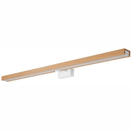 Brilagi - Iluminação de espelho para casa de banho LED WOODY MIRROR LED/15W/230V 90 cm IP44 carvalho/branco