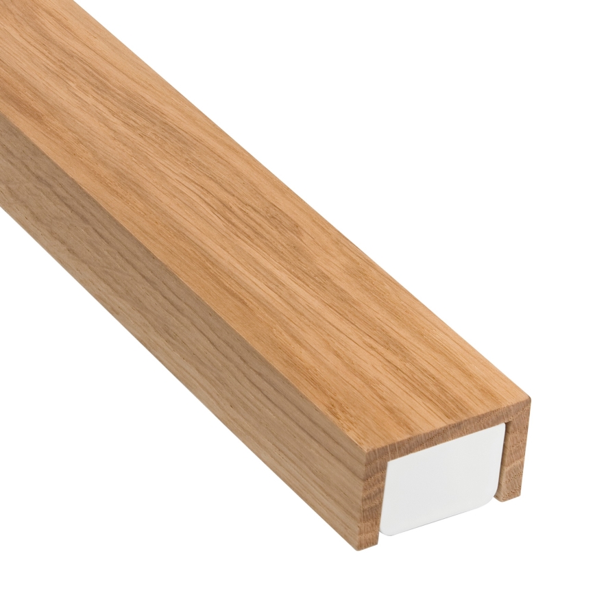 Brilagi - Iluminação de espelho para casa de banho LED WOODY MIRROR LED/15W/230V 90 cm IP44 carvalho/branco