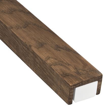 Brilagi - Iluminação de espelho para casa de banho LED WOODY MIRROR LED/15W/230V 90 cm IP44 carvalho nogueira/branco