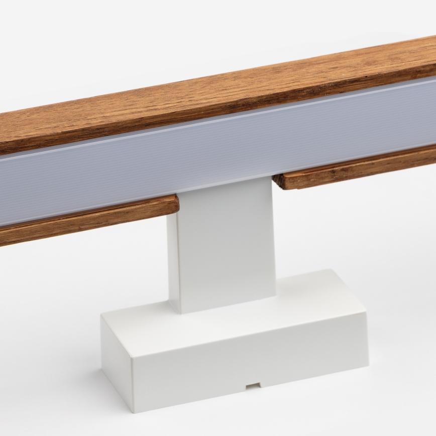 Brilagi - Iluminação de espelho para casa de banho LED WOODY MIRROR LED/15W/230V 90 cm IP44 carvalho cereja/branco