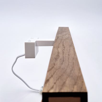 Brilagi - Iluminação de espelho para casa de banho LED WOODY MIRROR LED/15W/230V 90 cm IP44 carvalho cereja/branco