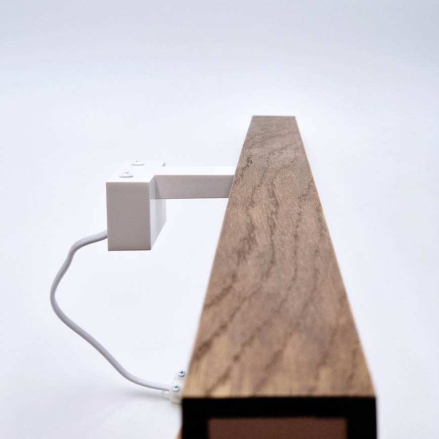 Brilagi - Iluminação de espelho para casa de banho LED WOODY MIRROR LED/15W/230V 90 cm IP44 carvalho cereja/branco