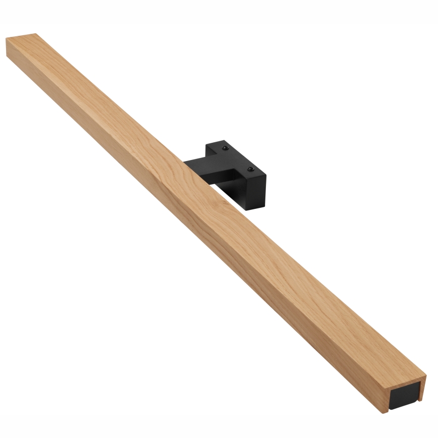 Brilagi - Iluminação de espelho para casa de banho LED WOODY MIRROR LED/15W/230V 90 cm IP44 carvalho/preto