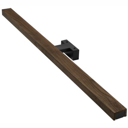 Brilagi - Iluminação de espelho para casa de banho LED WOODY MIRROR LED/15W/230V 90 cm IP44 carvalho nogueira/preto