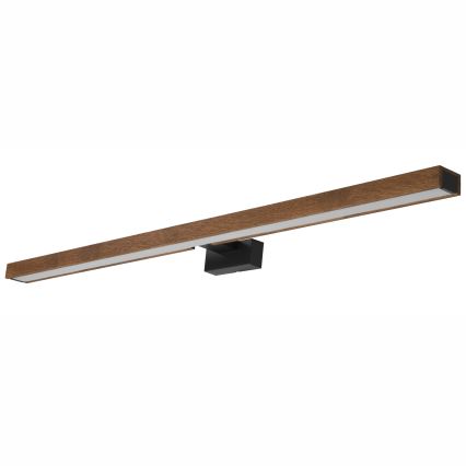 Brilagi - Iluminação de espelho para casa de banho LED WOODY MIRROR LED/15W/230V 90 cm IP44 carvalho cereja/preto