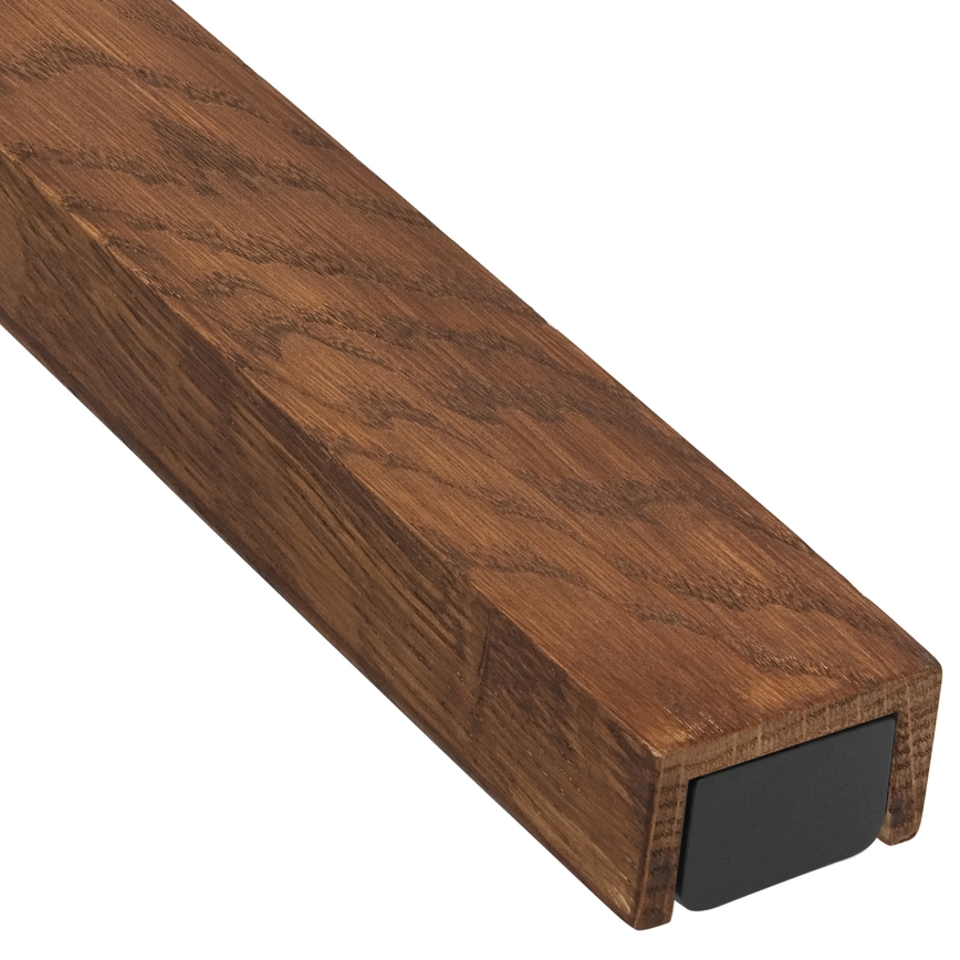 Brilagi - Iluminação de espelho para casa de banho LED WOODY MIRROR LED/15W/230V 90 cm IP44 carvalho cereja/preto