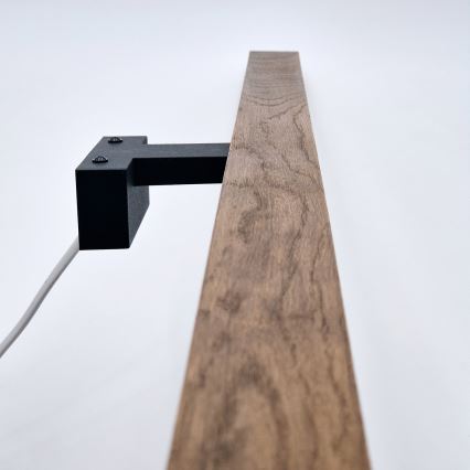 Brilagi - Iluminação de espelho para casa de banho LED WOODY MIRROR LED/15W/230V 90 cm IP44 carvalho cereja/preto