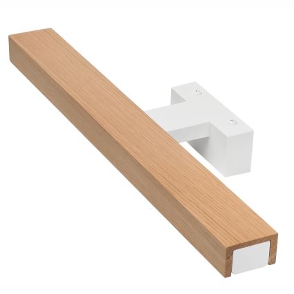 Brilagi - Iluminação de espelho para casa de banho LED WOODY MIRROR LED/8W/230V 40 cm IP44 carvalho/branco