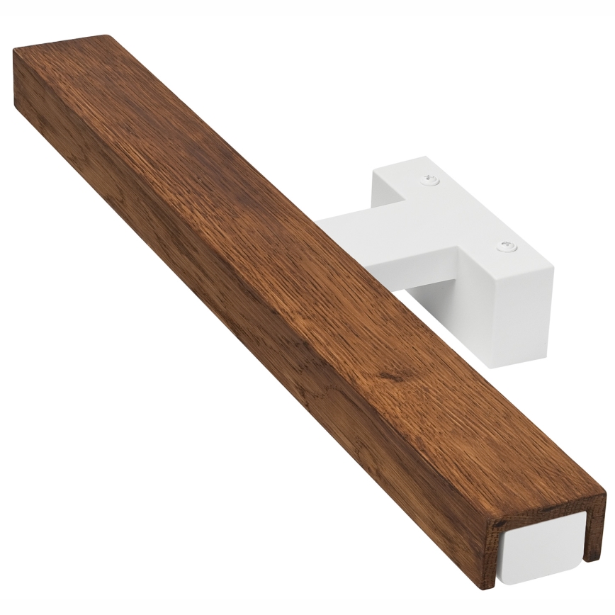 Brilagi - Iluminação de espelho para casa de banho LED WOODY MIRROR LED/8W/230V 40 cm IP44 carvalho cereja/branco