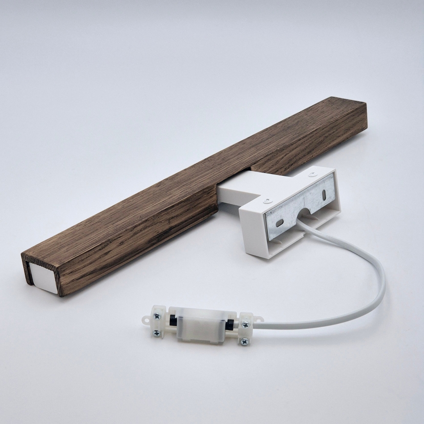 Brilagi - Iluminação de espelho para casa de banho LED WOODY MIRROR LED/8W/230V 40 cm IP44 carvalho nogueira/branco