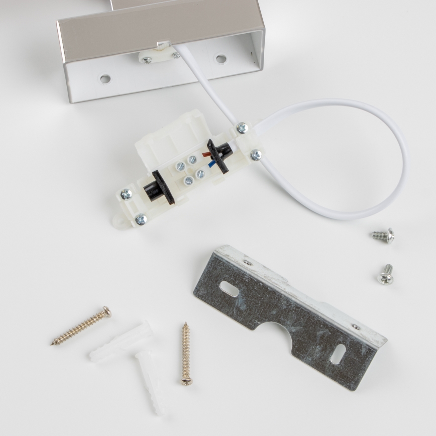 Brilagi - Iluminação de espelho para casa de banho LED WOODY MIRROR LED/8W/230V 40 cm IP44 carvalho cereja/cromado brilhante