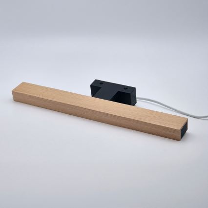 Brilagi - Iluminação de espelho para casa de banho LED WOODY MIRROR LED/8W/230V 40 cm IP44 carvalho/preto