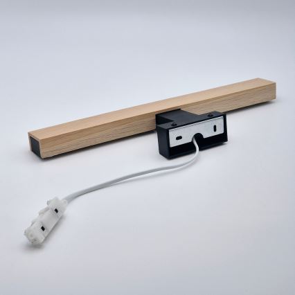 Brilagi - Iluminação de espelho para casa de banho LED WOODY MIRROR LED/8W/230V 40 cm IP44 carvalho/preto