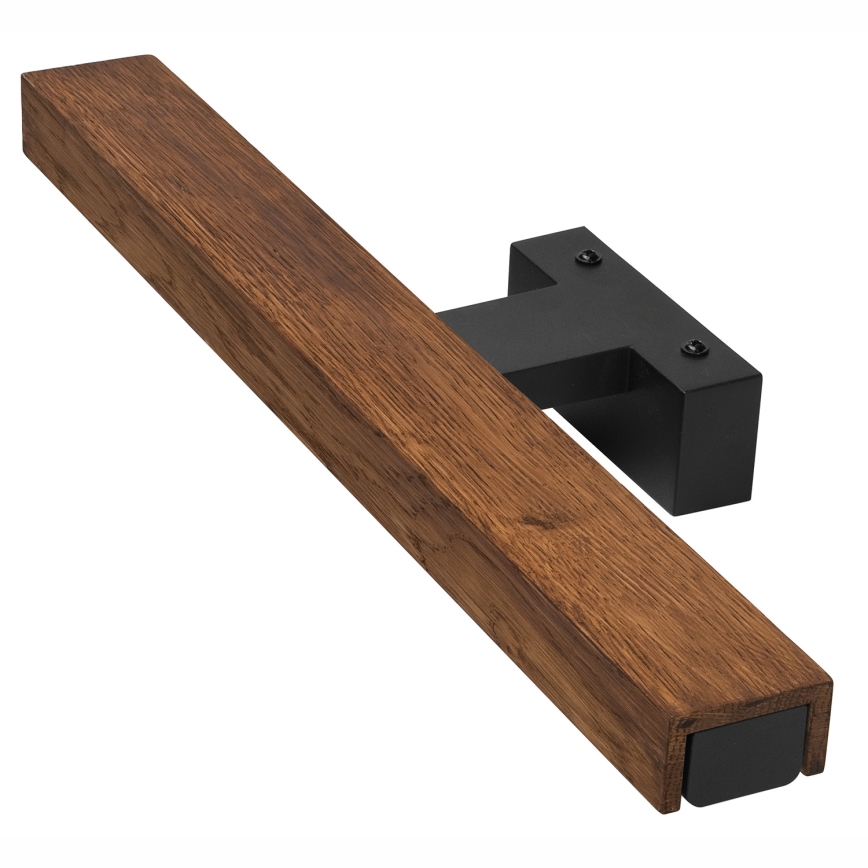 Brilagi - Iluminação de espelho para casa de banho LED WOODY MIRROR LED/8W/230V 40 cm IP44 carvalho cereja/preto