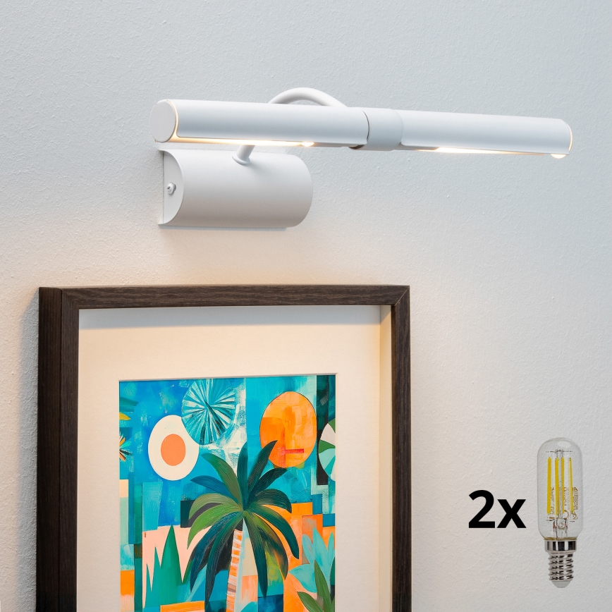Brilagi - Iluminação de ilustração LED DANAE 2xE14/4W/230V 3000K branco