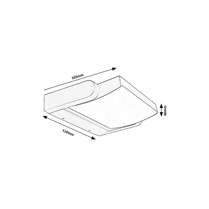 Brilagi - Iluminação de parede exterior LED ANKLE LED/18W/230V 3000K IP65 antracite