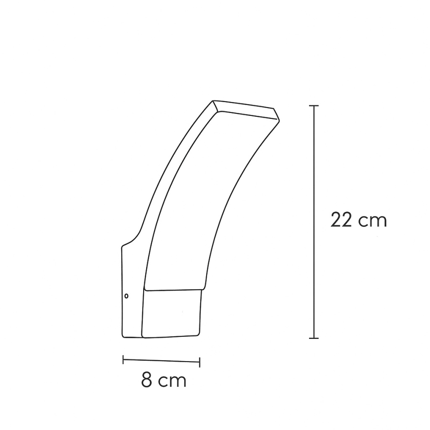 Brilagi - Iluminação de parede exterior LED ARCELO LED/9W/230V IP44