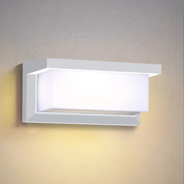 Brilagi - Iluminação de parede exterior LED BRICKY LED/12W/230V branco IP54