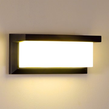 Brilagi - Iluminação de parede exterior LED BRICKY LED/12W/230V preto IP54