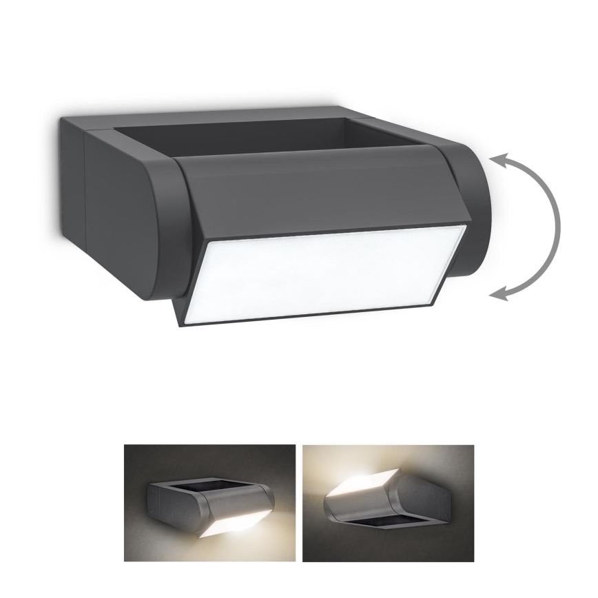Brilagi - Iluminação de parede exterior LED CROTONE LED/7W/230V antracite IP54