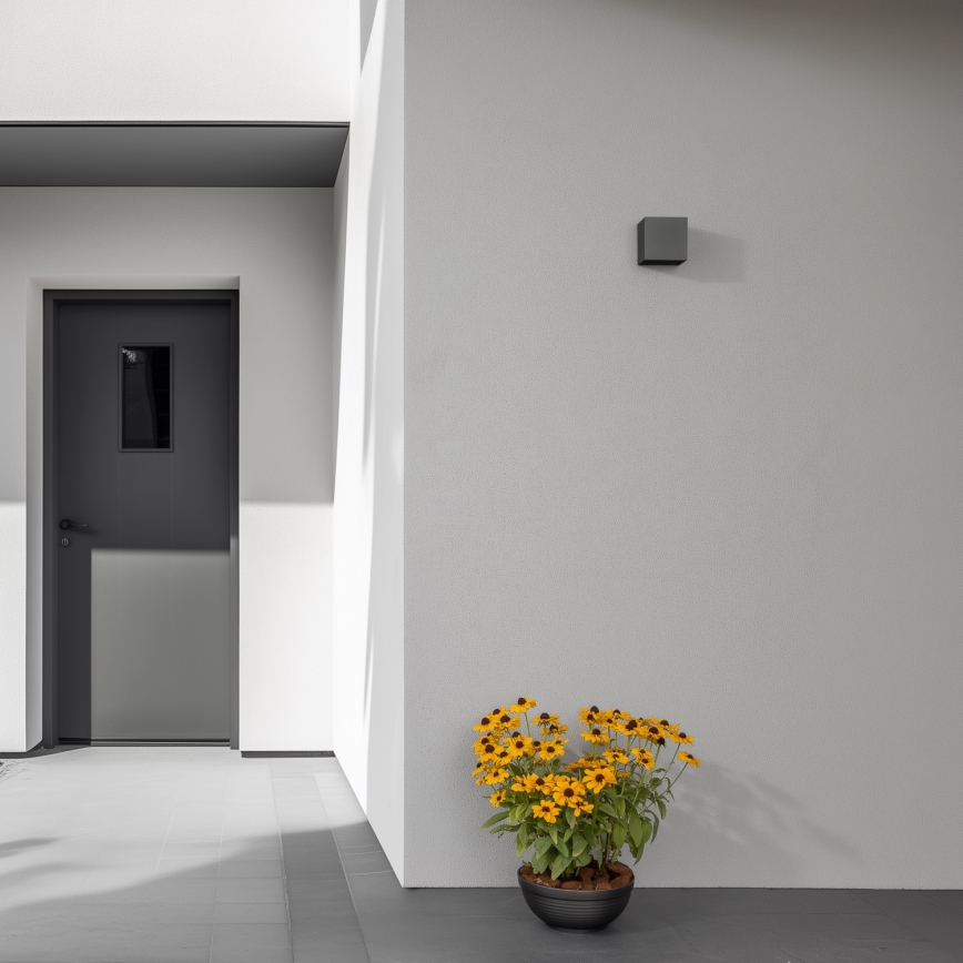 Brilagi - Iluminação de parede exterior LED CUBE LED/6W/230V antracite IP54