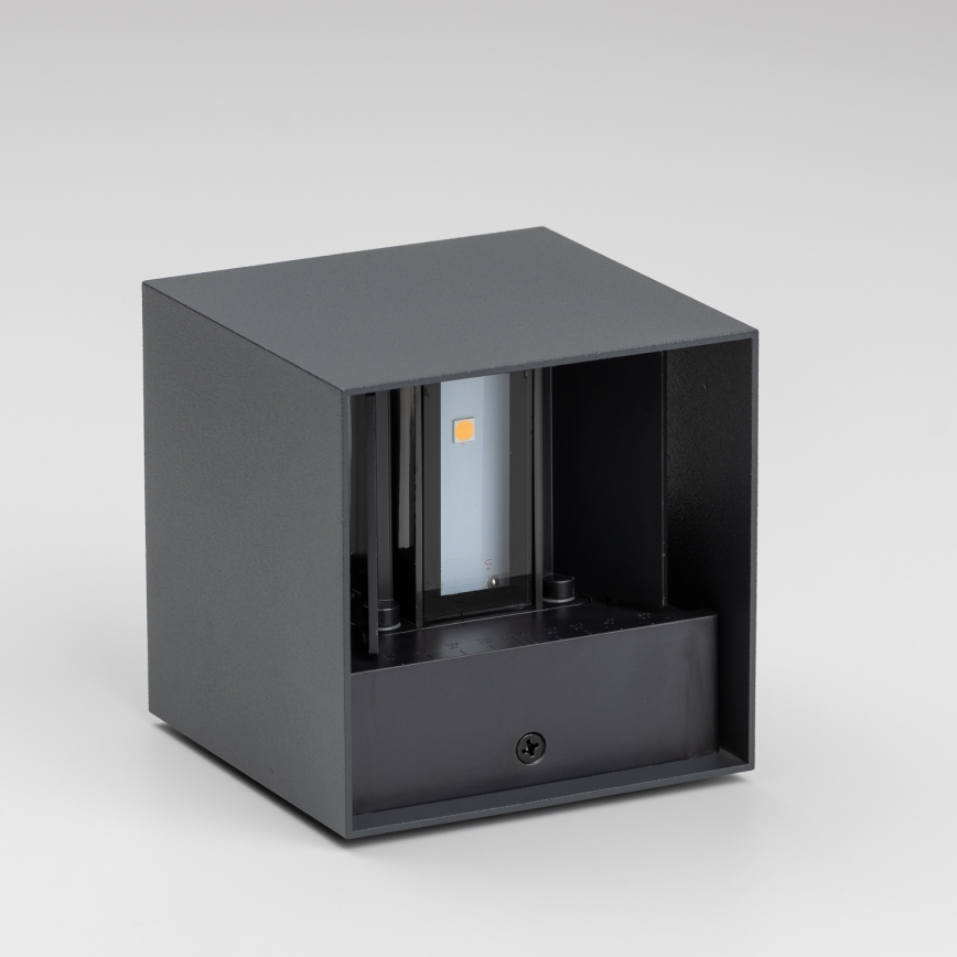 Brilagi - Iluminação de parede exterior LED CUBE LED/6W/230V antracite IP54