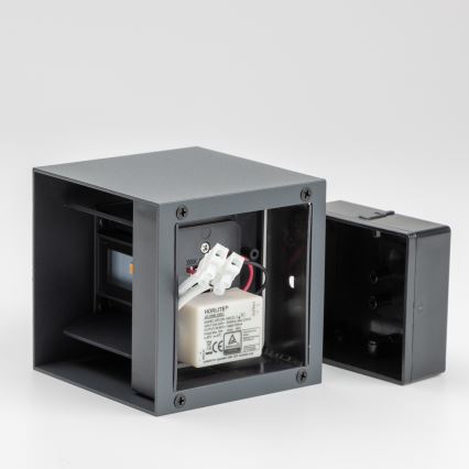 Brilagi - Iluminação de parede exterior LED CUBE LED/6W/230V antracite IP54