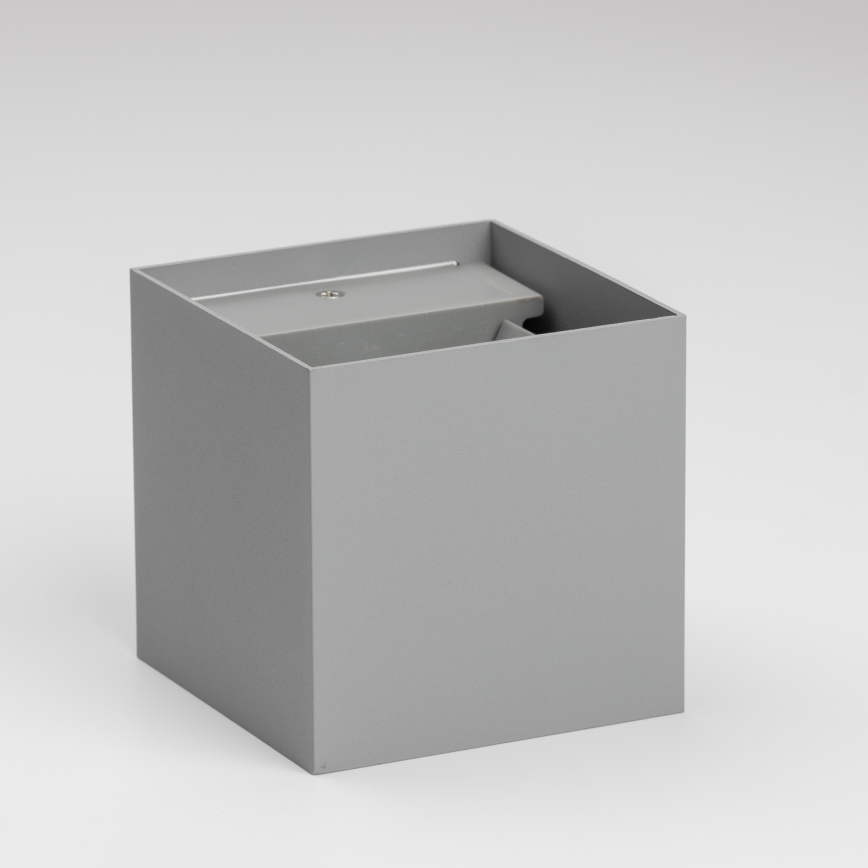 Brilagi - Iluminação de parede exterior LED CUBE LED/6W/230V cinzento IP54