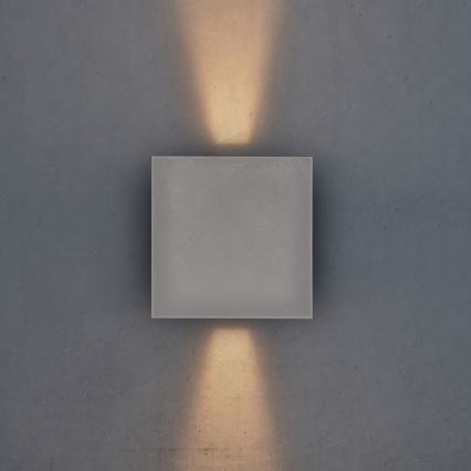 Brilagi - Iluminação de parede exterior LED CUBE LED/6W/230V cinzento IP54