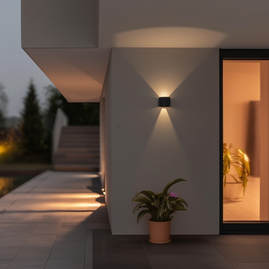 Brilagi - Iluminação de parede exterior LED RONDO LED/6W/230V antracite IP54