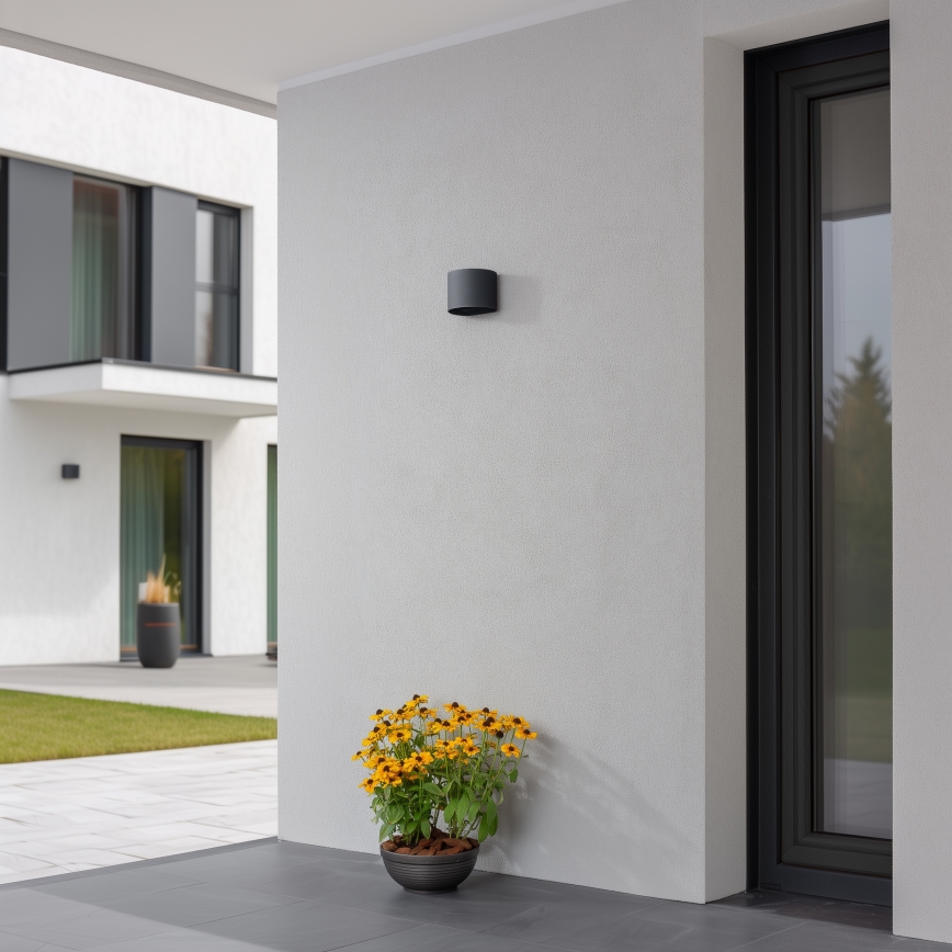 Brilagi - Iluminação de parede exterior LED RONDO LED/6W/230V antracite IP54