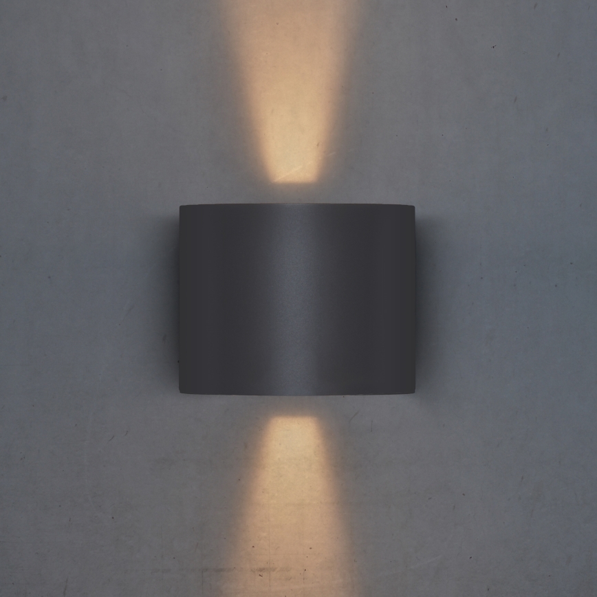 Brilagi - Iluminação de parede exterior LED RONDO LED/6W/230V antracite IP54