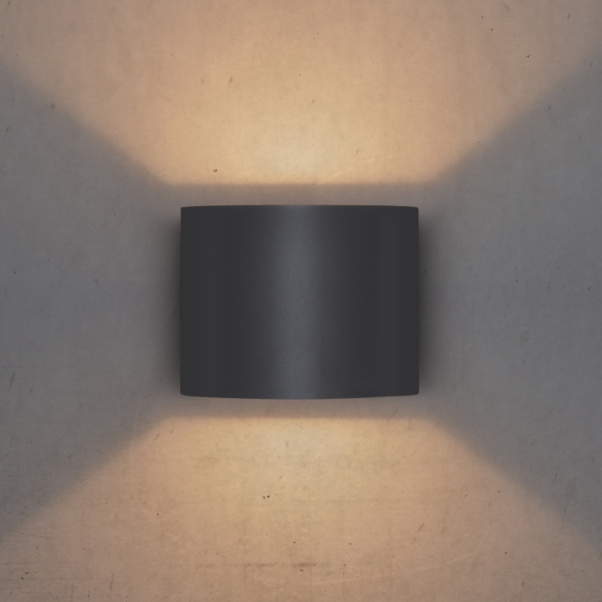 Brilagi - Iluminação de parede exterior LED RONDO LED/6W/230V antracite IP54