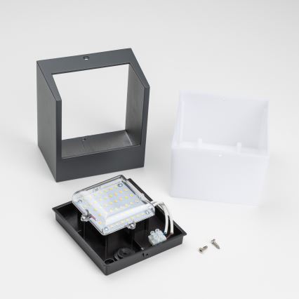 Brilagi - Iluminação de parede exterior LED TERNI LED/12W/230V antracite IP44