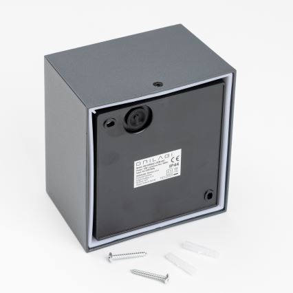 Brilagi - Iluminação de parede exterior LED TERNI LED/12W/230V antracite IP44