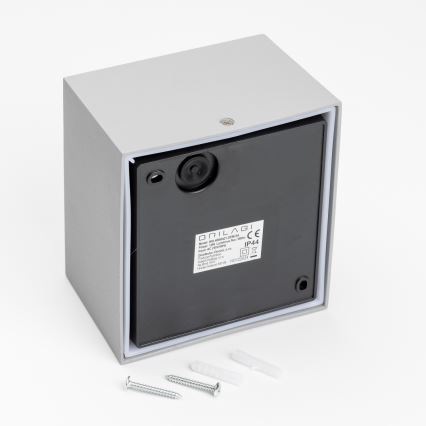 Brilagi - Iluminação de parede exterior LED TERNI LED/12W/230V cinzento IP44