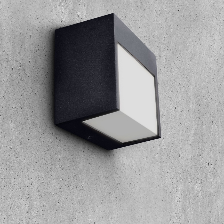 Brilagi - Iluminação de parede exterior LED TERNI LED/12W/230V preto IP44
