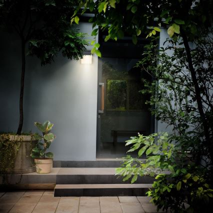 Brilagi - Iluminação de parede exterior LED TERNI LED/12W/230V preto IP44